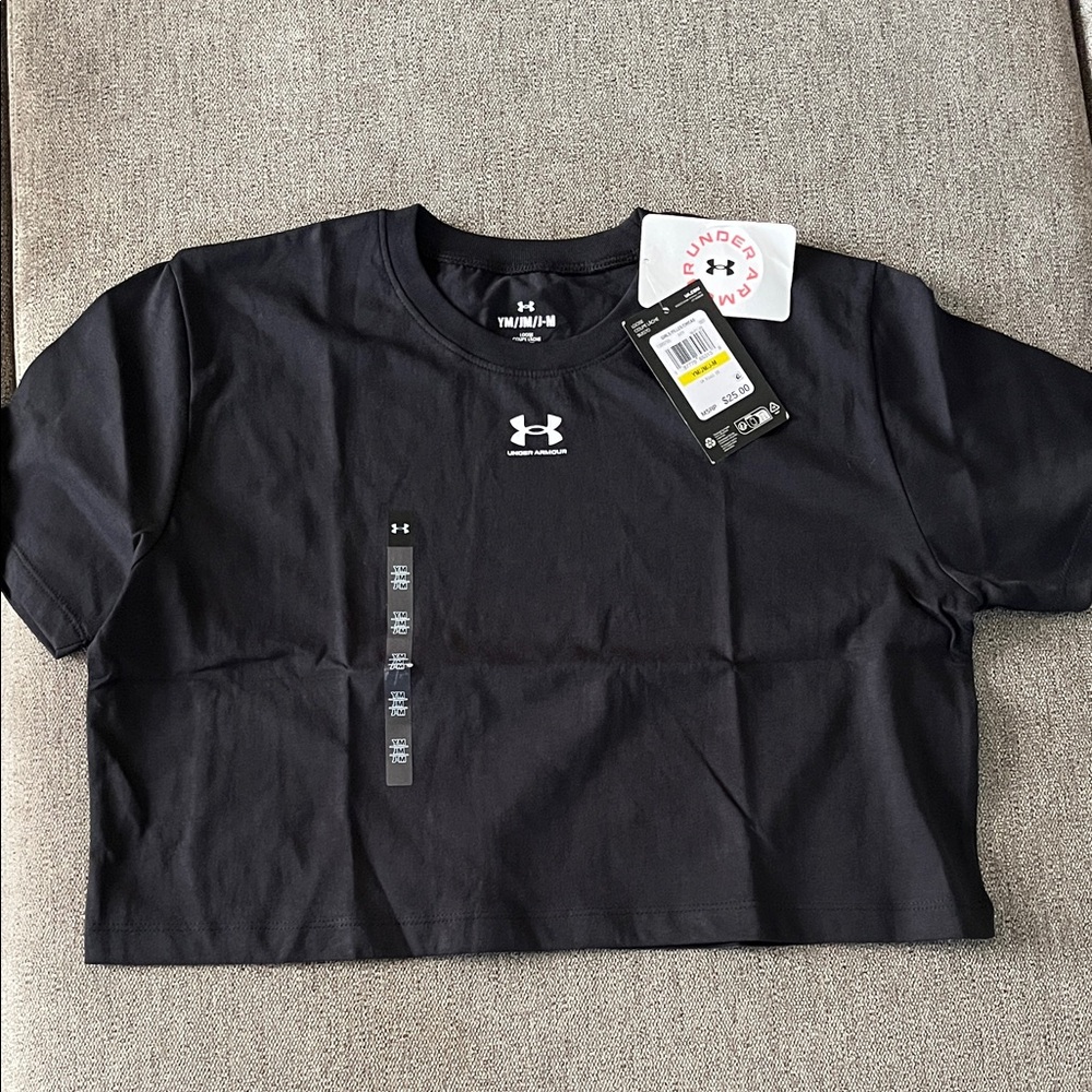 Under Armour Kids Charcoal Short Sleeve Tee